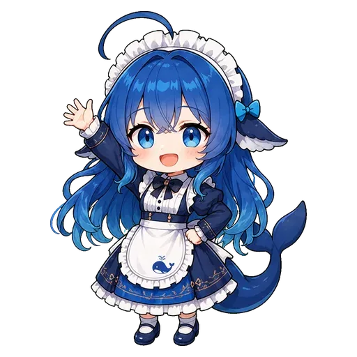 鲸鱼娘看板娘